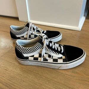 Vans Men's or Women’s Classic Black and White Checkered Sneakers